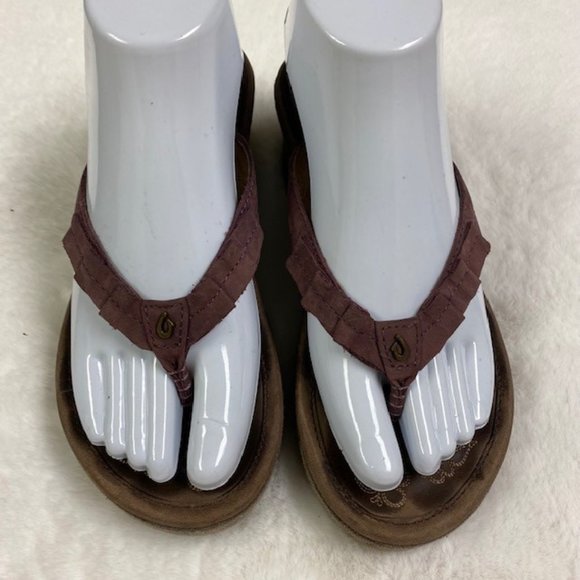 Olukai‎ Pale Lio Wedge Sandals, size 6W - Picture 1 of 7